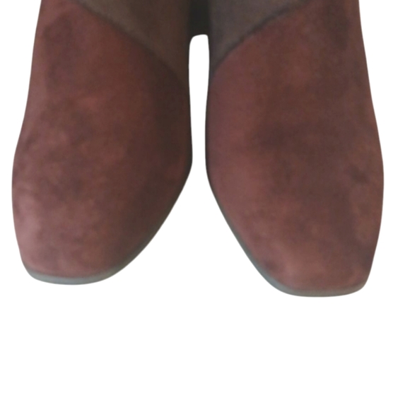 Amelia Grace Patchwork Knee-High Boots Retro Tall Heeled Boots Size 8 - Picture 3 of 11